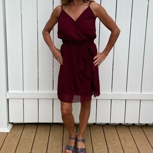 Berry Maroon color cute dress! Size Sm.